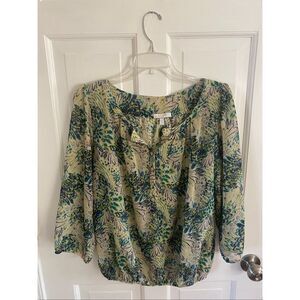 Delia’s sheer floral print blouse size M